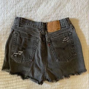 Vintage Distressed High Waisted Levis Shorts